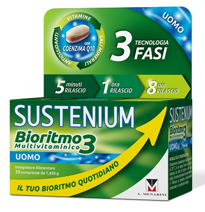 SUSTENIUM BIORITMO3 UOMO ADULTO 30 COMPRESSE - Farmacia Puddu Baire S.r.l.