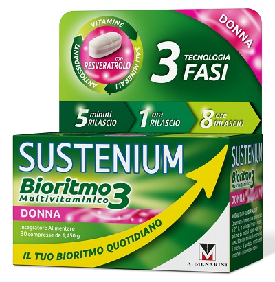 SUSTENIUM BIORITMO3 DONNA ADULTA 30 COMPRESSE - Farmacia Puddu Baire S.r.l.