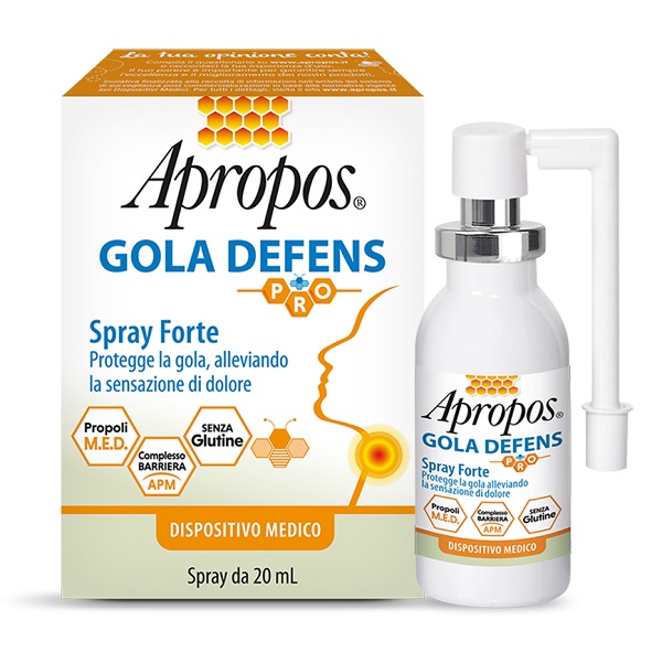 APROPOS GOLA DEFENS PRO SPRAY FORTE 20 ML - Farmacia Puddu Baire S.r.l.