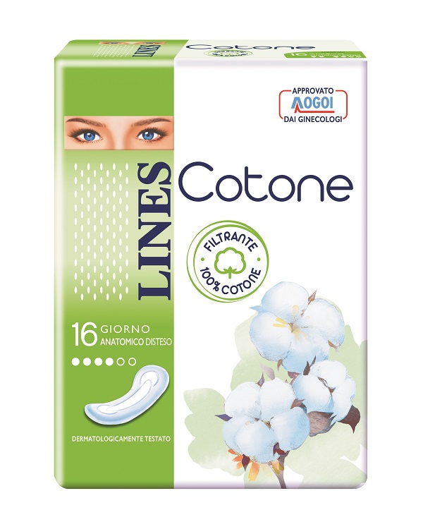 LINES COTONE NON ULTRA ANATOMICI DISTESI 16 PEZZI - Farmacia Puddu Baire S.r.l.