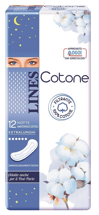 LINES COTONE NON ULTRA NOTTE DISTESI 12 PEZZI - Farmacia Puddu Baire S.r.l.