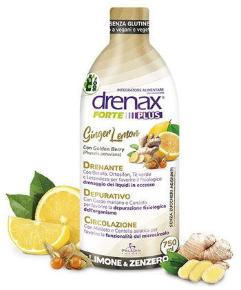 DRENAX FORTE PLUS GINGER LEMON 750 ML - Farmacia Puddu Baire S.r.l.