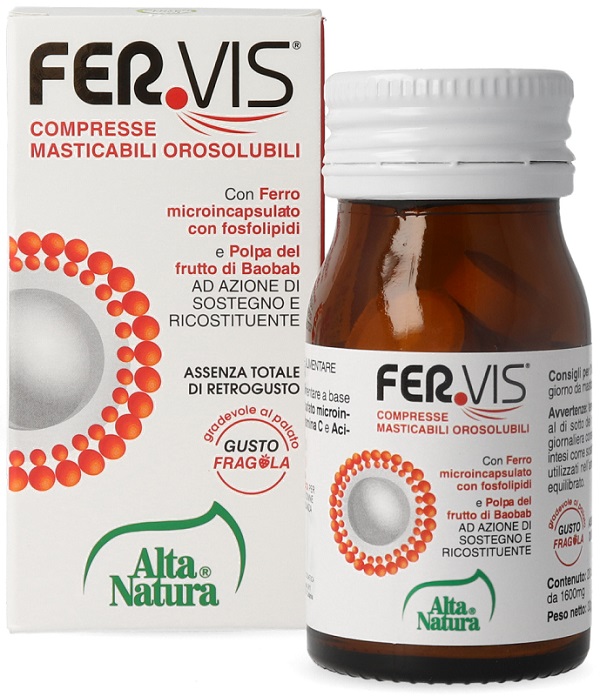 FERVIS 20 COMPRESSE MASTICABILI OROSOLUBILI - Farmacia Puddu Baire S.r.l.