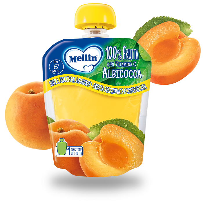 MELLIN POUCH ALBICCOCCA 90 G - Farmacia Puddu Baire S.r.l.