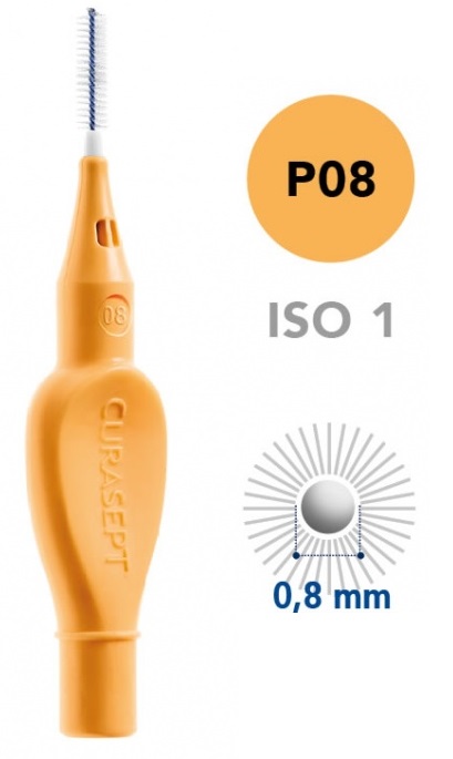 CURASEPT PROXI P08 ARANCIO CHIARO/TANGERINO 5 PEZZI - Farmacia Puddu Baire S.r.l.