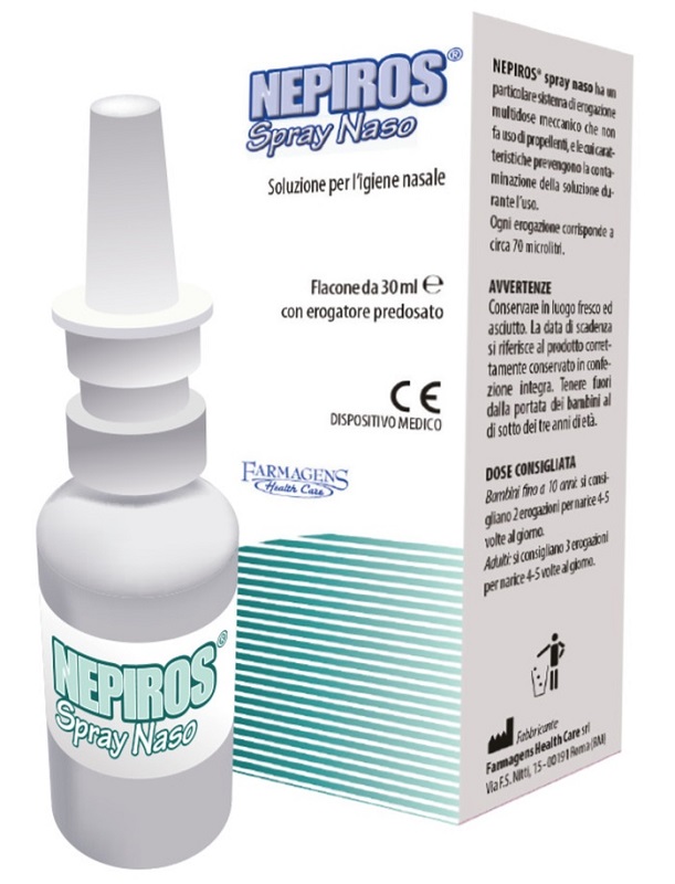 SOLUZIONE PER L'IGIENE NASALE SPRAY NEPIROS 30 ML - Farmacia Puddu Baire S.r.l.