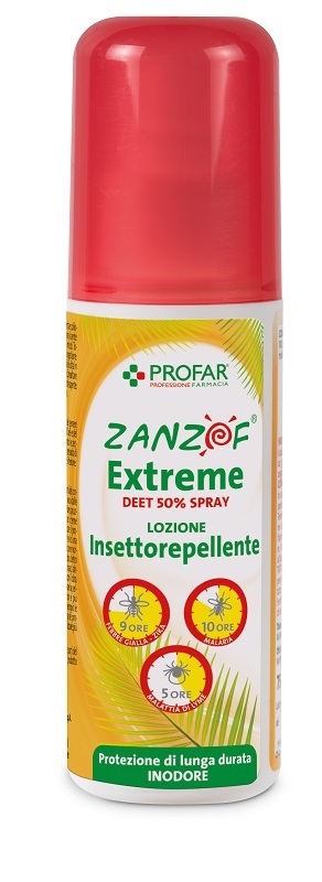 ZANZOF JUNGLE EXTREME SPRAY DEET 50% 75 ML PROFAR - Farmacia Puddu Baire S.r.l.