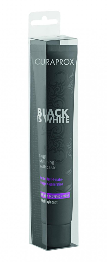 CURAPROX BLACK IS WHITE DENTIFRICIO TRAVEL SIZE 10 ML - Farmacia Puddu Baire S.r.l.