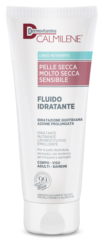 DERMOVITAMINA CALMILENE FLUIDO IDRATANTE PER PELLE SECCA, MOLTO SECCA E SENSIBILE 250 ML - Farmacia Puddu Baire S.r.l.