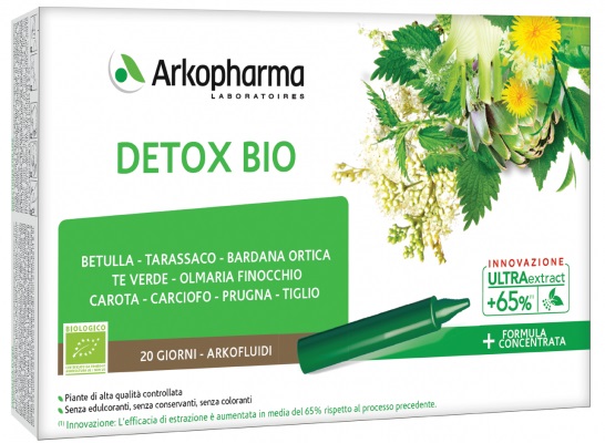 ARKOFLUIDI ULTRA SUONI DETOX BIO 20 FIALE - Farmacia Puddu Baire S.r.l.