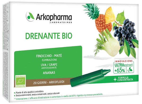 ARKOFLUIDI DRENANTE BIO 20 FIALE - Farmacia Puddu Baire S.r.l.