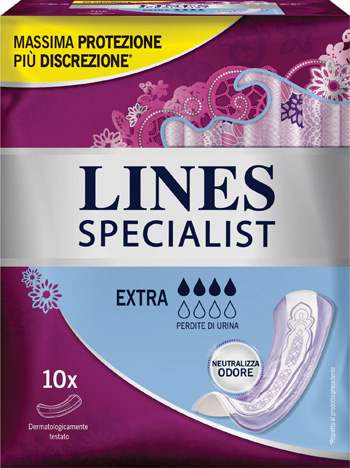 LINES SPECIALIST PANNOLONE EXTRA FARMA 10 PEZZI - Farmacia Puddu Baire S.r.l.