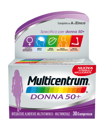 MULTICENTRUM DONNA 50+ 60 COMPRESSE - Farmacia Puddu Baire S.r.l.
