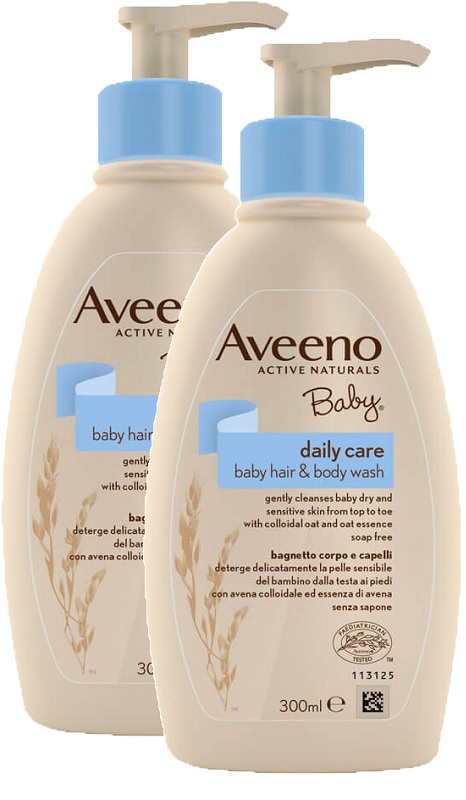 AVEENO BABY BAGNETTO TESTA PIEDI 300 ML BUNDLE - Farmacia Puddu Baire S.r.l.