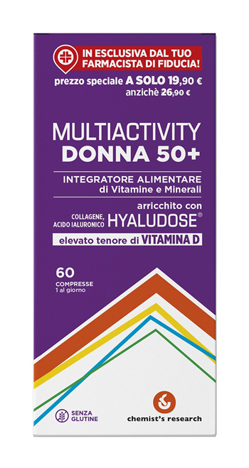 MULTIACTIVITY DONNA 50+ 60 COMPRESSE - Farmacia Puddu Baire S.r.l.