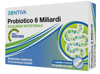 ZENTIVA PROBIOTICO 6 MILIARDI 24 CAPSULE VEGETALI - Farmacia Puddu Baire S.r.l.