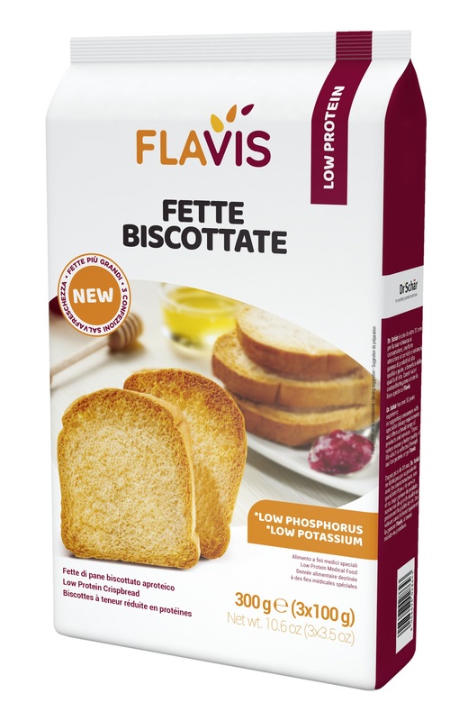 FLAVIS FETTE BISCOTTATE APROTEICHE 300 G - Farmacia Puddu Baire S.r.l.