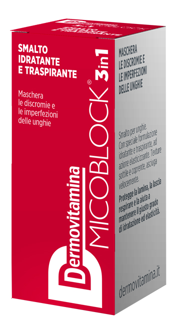 DERMOVITAMINA MICOBLOCK 3 IN 1 SMALTO IDRATANTE E TRASPIRANTE ROSSO 5 ML - Farmacia Puddu Baire S.r.l.