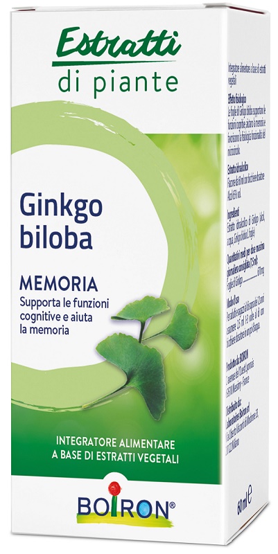 GINKGO BILOBA BOIRON ESTRATTO IDROALCOLICO 60 ML - Farmacia Puddu Baire S.r.l.
