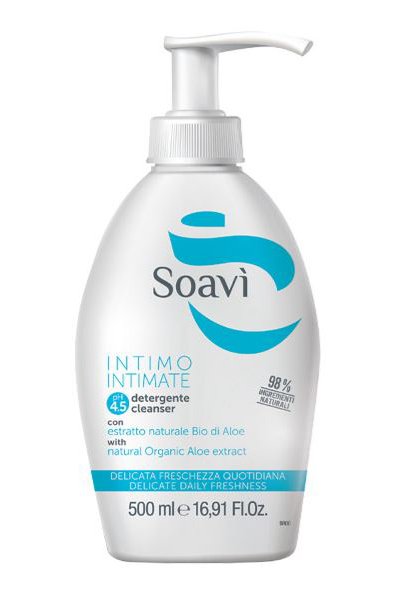 SOAVI INTIMO DELICATO PH4,5 FLACONE CON DISPENSER 500 ML - Farmacia Puddu Baire S.r.l.