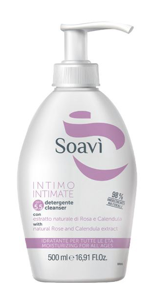 SOAVI INTIMO IDRATANTE PH5,5 FLACONE CON DISPENSER 500 ML - Farmacia Puddu Baire S.r.l.