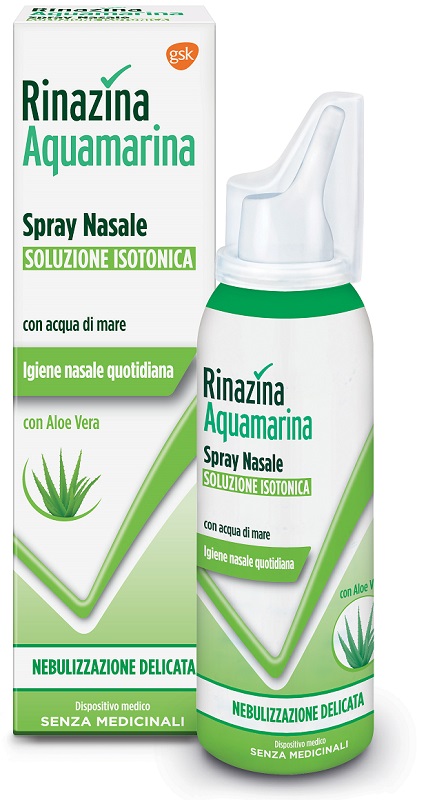 RINAZINA AQUAMARINA ISOTONICA ALOE SPRAY NEBULIZZAZIONE DELICATA 100 ML - Farmacia Puddu Baire S.r.l.