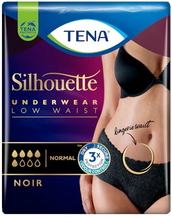 TENA SILHOUETTE NOIR M 10 PEZZI - Farmacia Puddu Baire S.r.l.