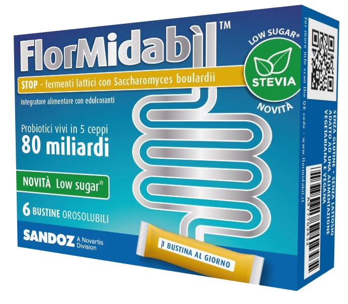 FLORMIDABIL STOP 6 BUSTINE CON STEVIA - Farmacia Puddu Baire S.r.l.