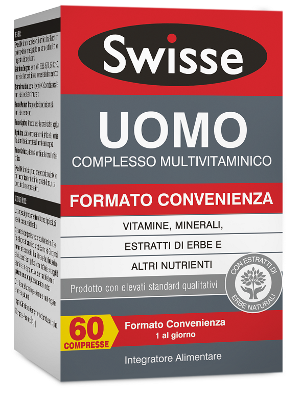 SWISSE UOMO MULTIVITAMINICO 60 COMPRESSE - Farmacia Puddu Baire S.r.l.