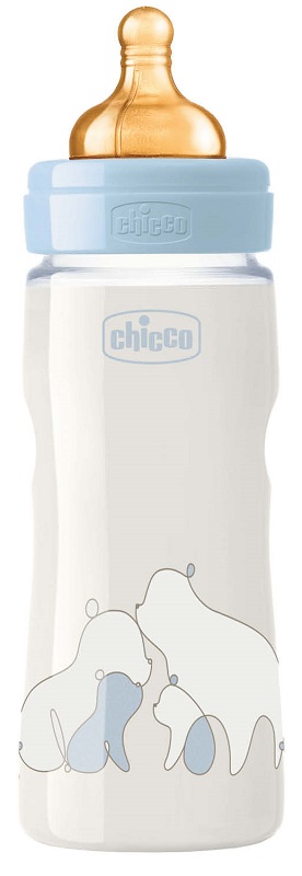 CHICCO BIBERON ORIGINAL 330ML TOUCH REGULAR BOY CON TETTARELLA IN CAUCCIU' - Farmacia Puddu Baire S.r.l.