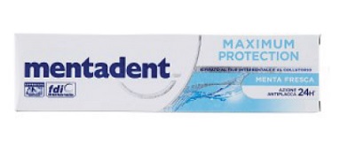 MENTADENT MAXIMUM PROTECTION MENTA FRESCA DENTIFRICIO 75 ML - Farmacia Puddu Baire S.r.l.