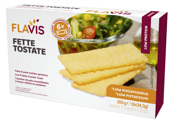 FLAVIS FETTE TOSTATE APROTEICHE 6 PORZIONI DA 34,3 G - Farmacia Puddu Baire S.r.l.