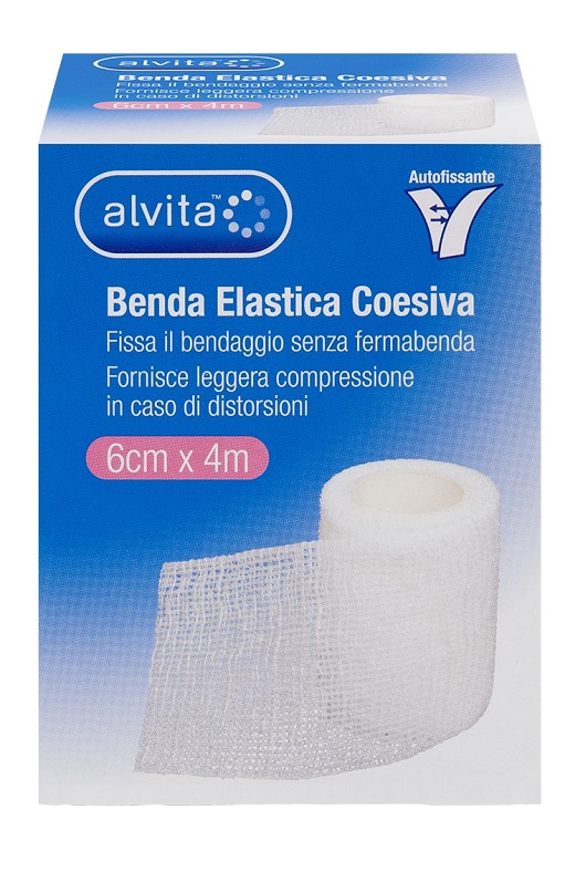 BENDA ELASTICA COESIVA ALVITA 6X4 - Farmacia Puddu Baire S.r.l.