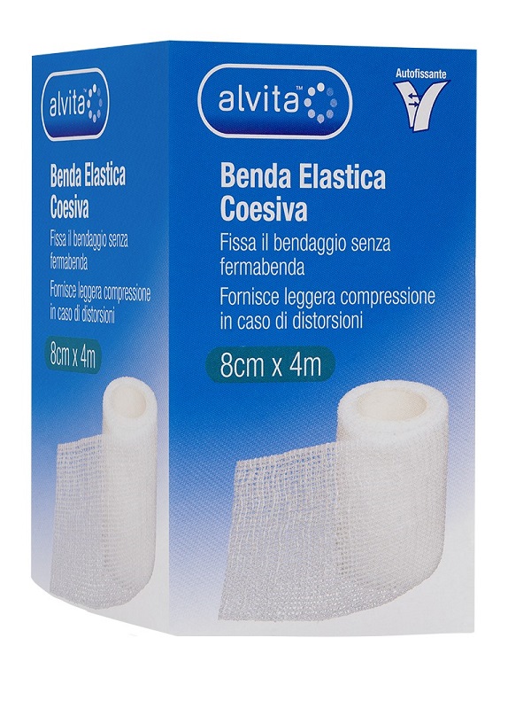 BENDA ELASTICA COESIVA ALVITA 8X4 - Farmacia Puddu Baire S.r.l.