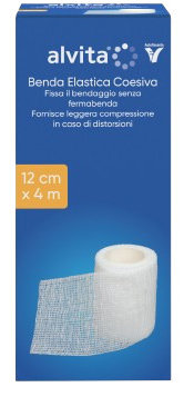 BENDA ELASTICA AUTOADESIVA ALVITA 12X4CM - Farmacia Puddu Baire S.r.l.