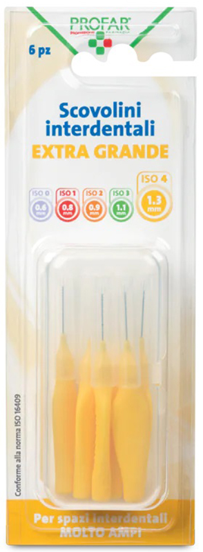PROFAR SCOVOLINI GIALLO 1,3 6 PEZZI - Farmacia Puddu Baire S.r.l.
