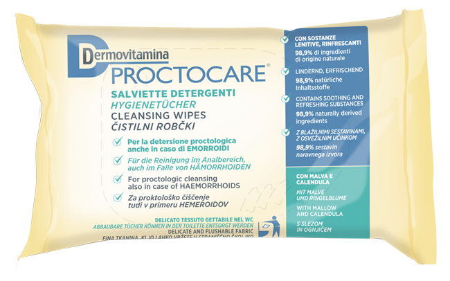 DERMOVITAMINA PROCTOCARE SALVIETTE DETERGENTI 15 PEZZI - Farmacia Puddu Baire S.r.l.
