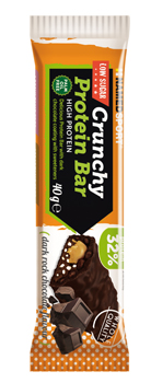 CRUNCHY PROTEINBAR DARK ROCK CHOCOLATE BARRETTA 40 G - Farmacia Puddu Baire S.r.l.