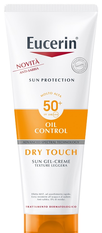 EUCERIN SUN PROTECTION OIL CONTROL DRY TOUCH SPF 50+ SUN GEL CREME 200 ML - Farmacia Puddu Baire S.r.l.