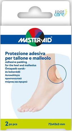 PROTEZIONE TALLONE/MALLEOLO MASTER-AID FOOTCARE 2 PEZZI A7 - Farmacia Puddu Baire S.r.l.