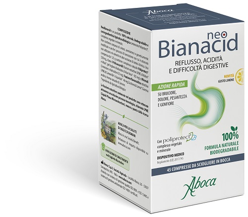 NEOBIANACID 45 COMPRESSE LIMONE - Farmacia Puddu Baire S.r.l.