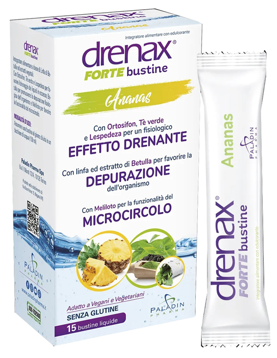 DRENAX FORTE ANANAS 15 BUSTINE - Farmacia Puddu Baire S.r.l.
