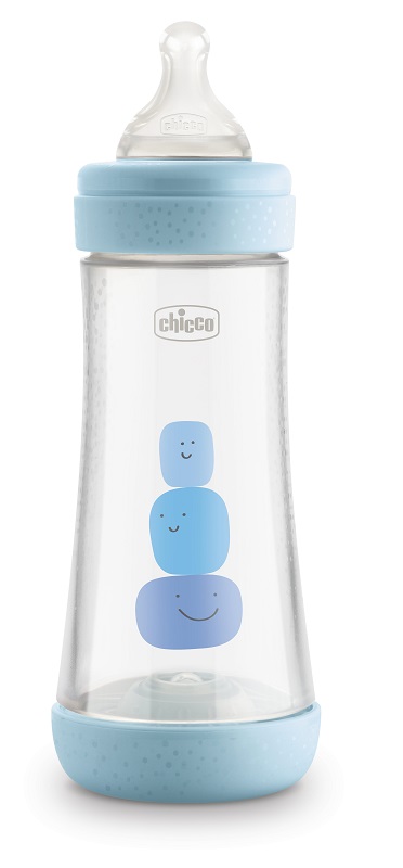 CHICCO BIBERON PERFECT 5 BOY 300 ML IN SILICONE 3 FORI - Farmacia Puddu Baire S.r.l.