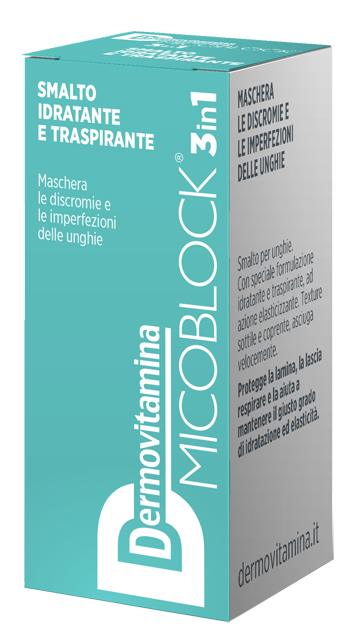 DERMOVITAMINA MICOBLOCK 3 IN 1 SMALTO IDRATANTE E TRASPIRANTE TURCHESE 5 ML - Farmacia Puddu Baire S.r.l.