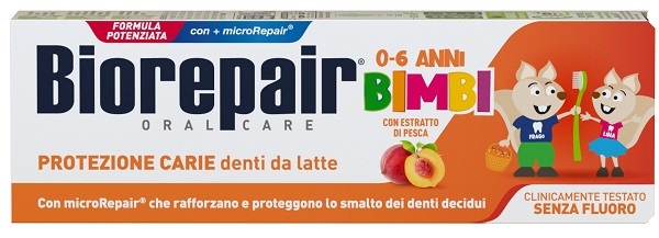 BIOREPAIR ORAL CARE KIDS 0-6 ANNI DENTI DA LATTE DENTIFRICIO CON ESTRATTO DI PESCA 50 ML - Farmacia Puddu Baire S.r.l.
