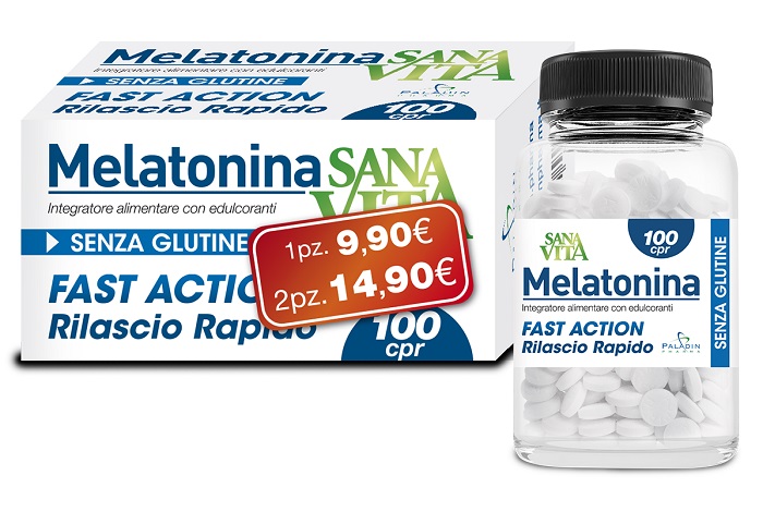 SANAVITA MELATONINA 100 COMPRESSE - Farmacia Puddu Baire S.r.l.