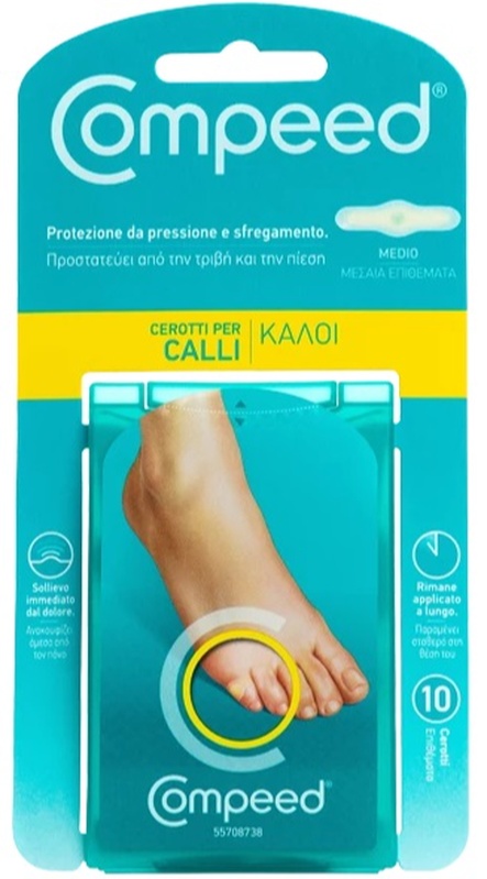 COMPEED CEROTTI PER CALLI MEDIO 10 PEZZI - Farmacia Puddu Baire S.r.l.