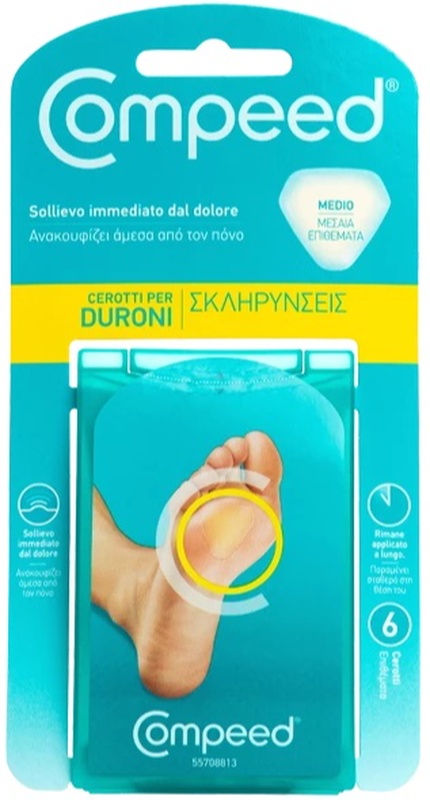 COMPEED CEROTTI PER DURONI MEDIO 6 PEZZI - Farmacia Puddu Baire S.r.l.