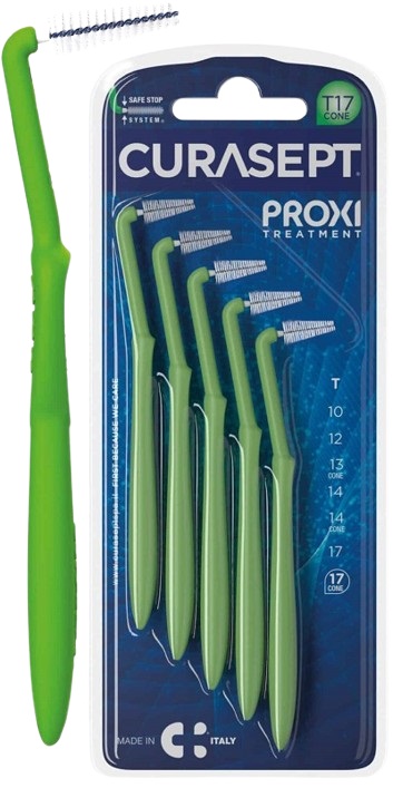 CURASEPT PROXI ANGLE P09 VERDE CHIARO/LIGHT GREEN 5 PEZZI - Farmacia Puddu Baire S.r.l.