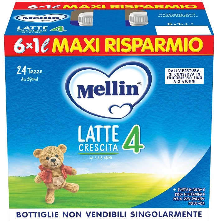 MELLIN 4 LATTE 6X1000 ML - Farmacia Puddu Baire S.r.l.